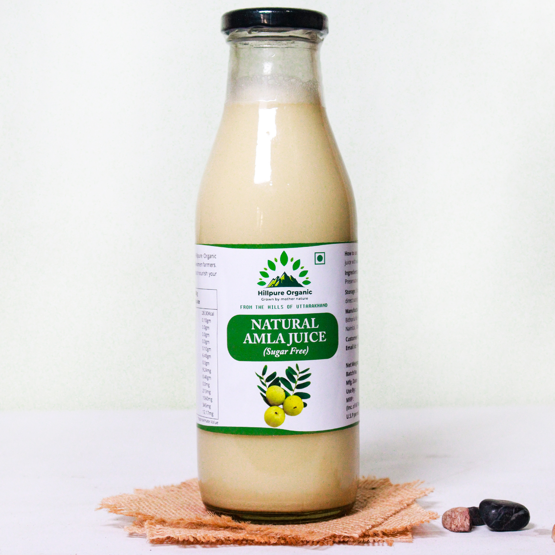 Hillpure Organic Amla Juice, Natural Amla Juice, Sugar-Free, Refreshing & Healthy, No Added Sugar, 500 ml, From Uttarakhand, Pure & Natural