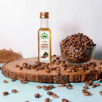 Hillpure Organic Premium Cold Pressed Castor Seed Oil,100% Pure & Natural for Face, Hair & Body, For External Use & Stunning Youthful Looks (65 ml, Glass Bottle)