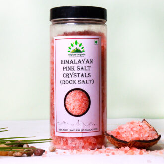 Hillpure Organic Himalayan Pink Salt Crystal, Rock Salt, Granules, Namak (1 kg)