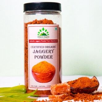 Hillpure Organic Jaggery Powder, Gud Powder, Authentic From Uttarakhand, 100% Pure, Certified Organic (600 gm)