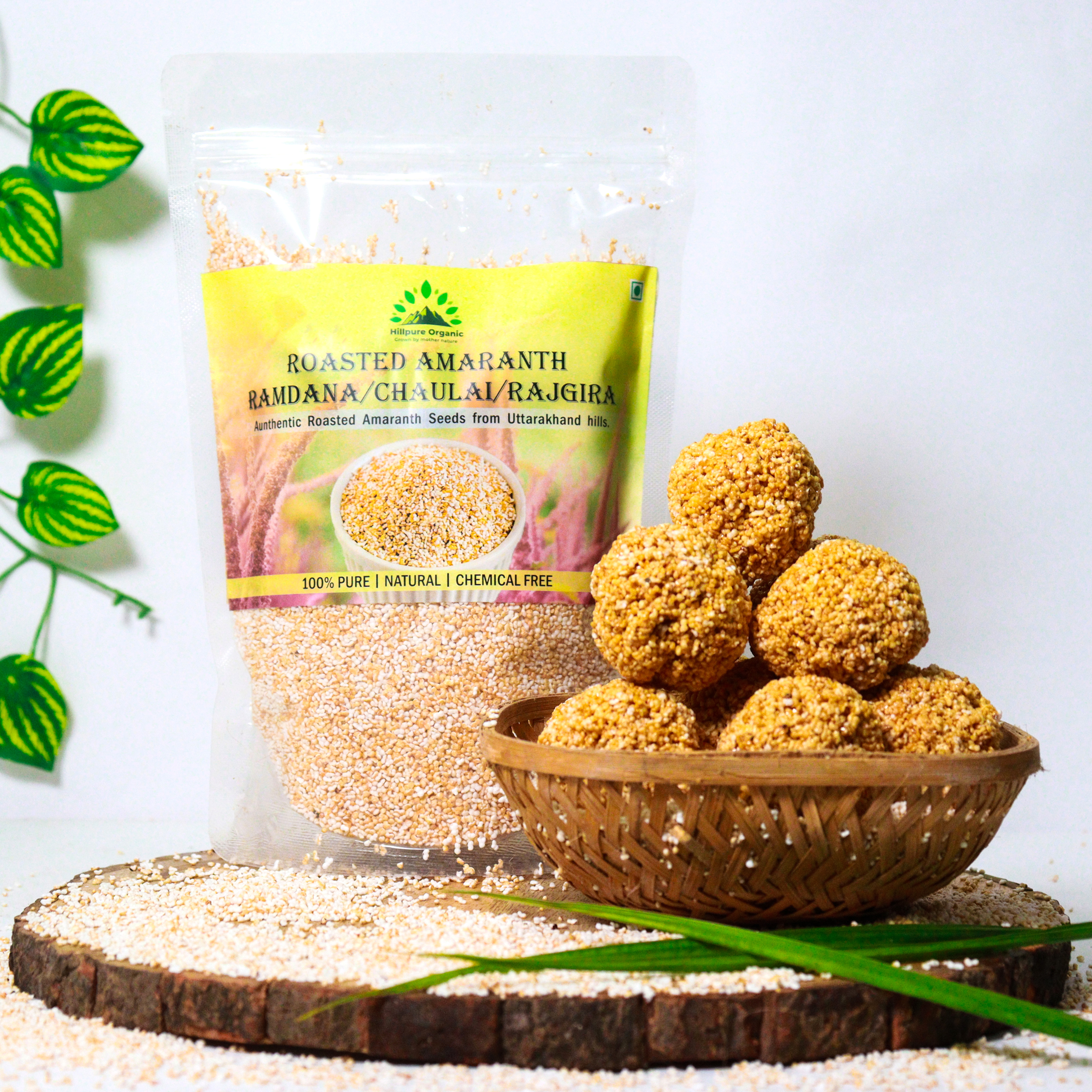 Hillpure Organic Roasted Amaranth | Rajgira | Puffed Chaulai | Roasted Naturally | Healthy Puffed Snack | 250 gm ( Pack of 2 ) - Image 3