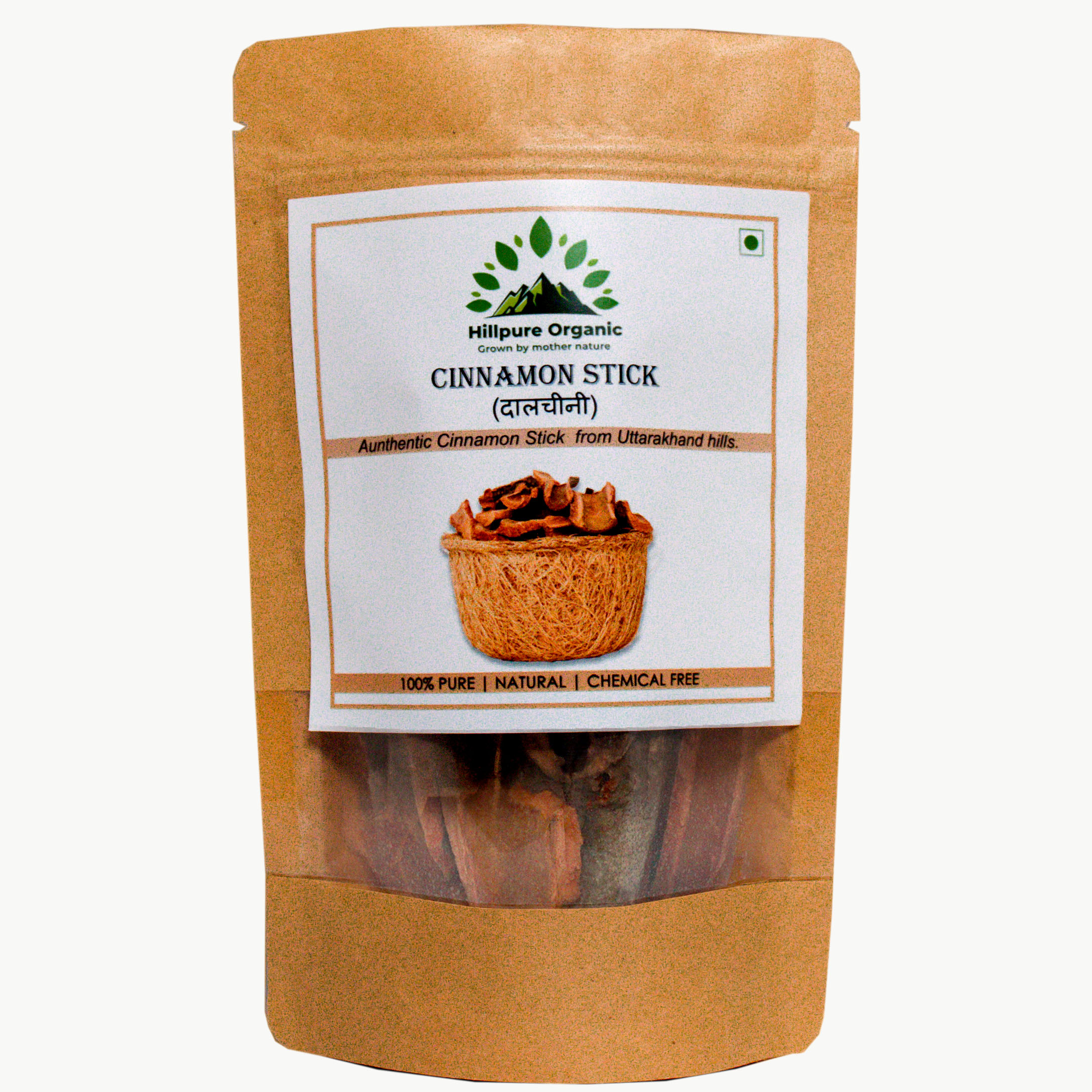 Hillpure Organic Cinnamon Stick/Dalchini Stick/From Uttarakhand/Whole spices / 200 gm