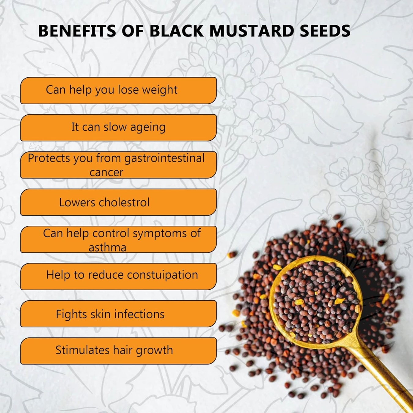 Hillpure Organic Himalayan Black Mustard seeds | Kali Sarso | For Cooking | Tadka | (250gm + 250gm) - Image 2