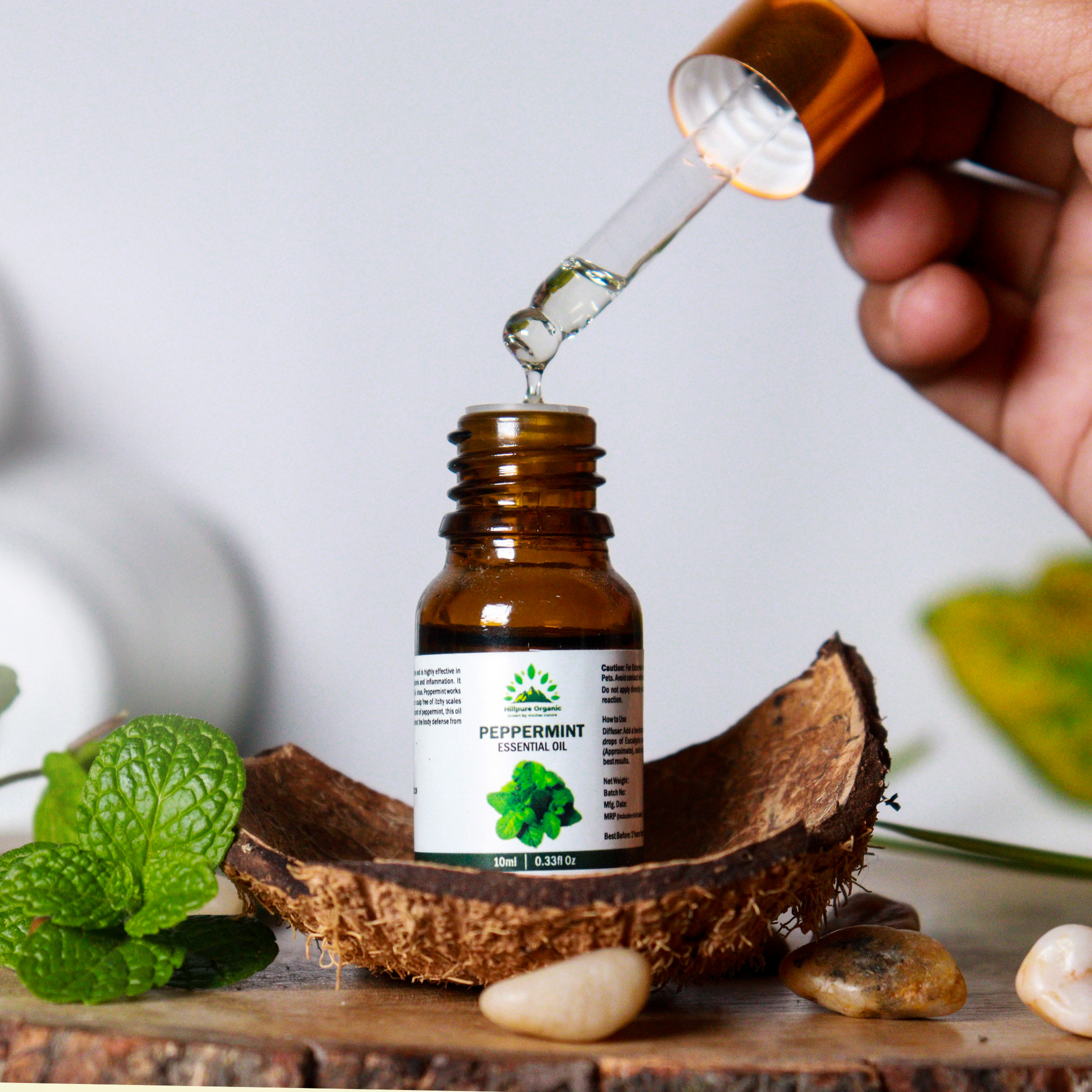 Hillpure Organic Peppermint Essential Oil | 100% Pure & Natural | For Hair, Skin & Aromatherapy | 10 ml +10 ml (Pack of 2) - Image 2