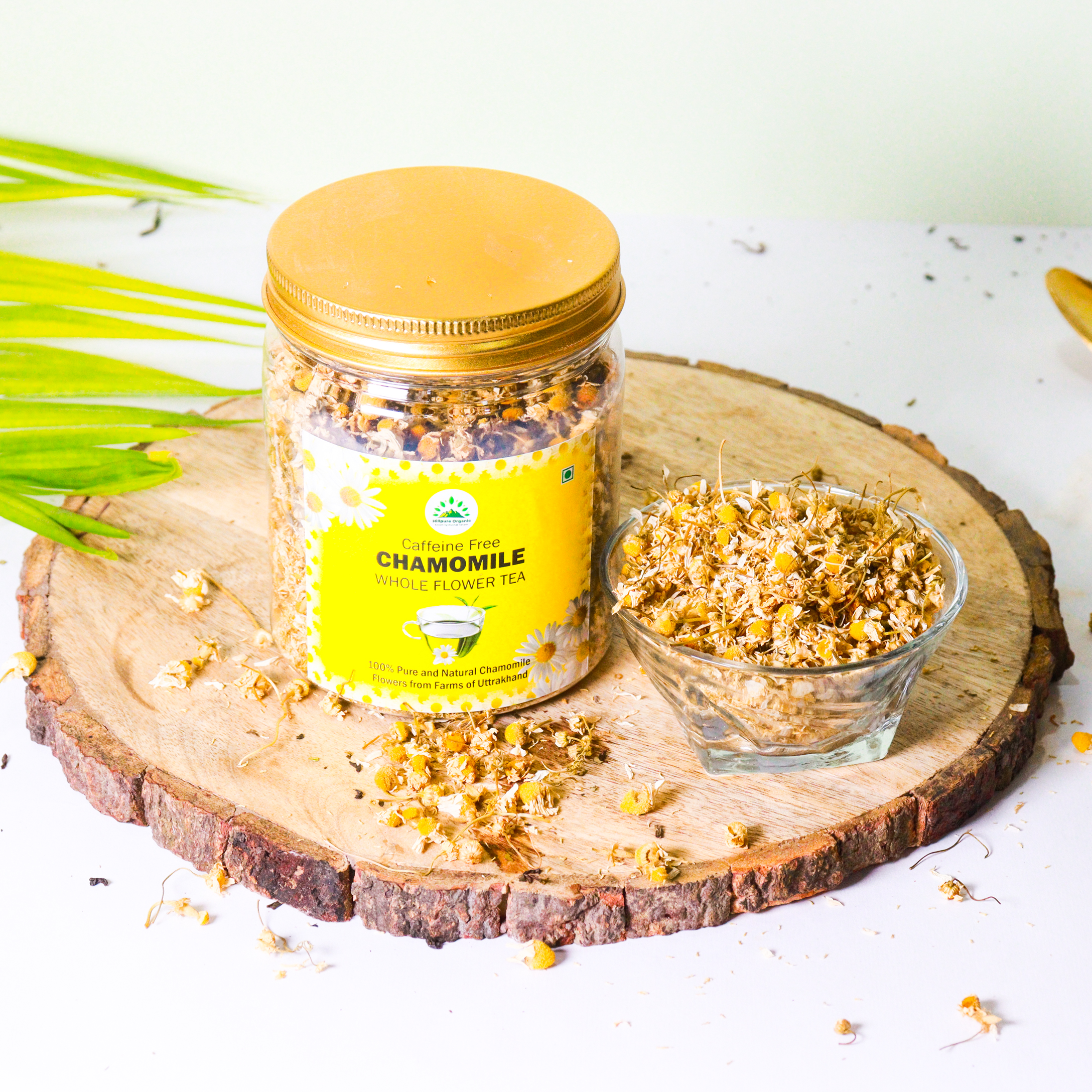 Hillpure Organic Chamomile Whole Flower Tea, Caffiene Free, Stress Relief, Soothing Tea, 100 % Pure & Authentic, From Uttarakhand Hills (50 gm) - Image 2