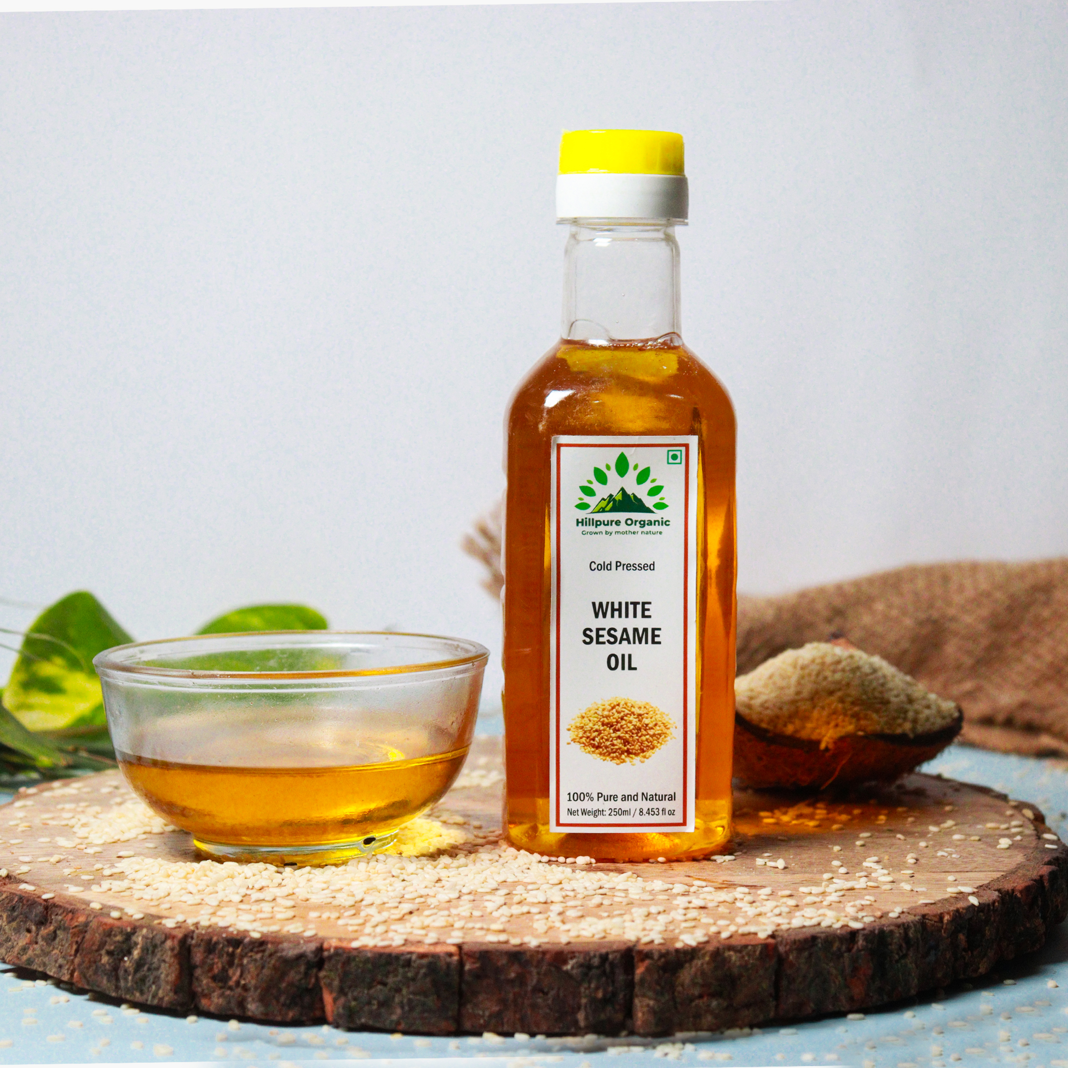 Hillpure Organic Cold Pressed White Sesame Oil 250 ml,100% Pure & Unrefined, Multipurpose Edible Oil, Daily Cooking Oil, Keto Friendly, Naturally Cholesterol Free, Rich in MUFA & Omega-6 PUFA, - Image 2