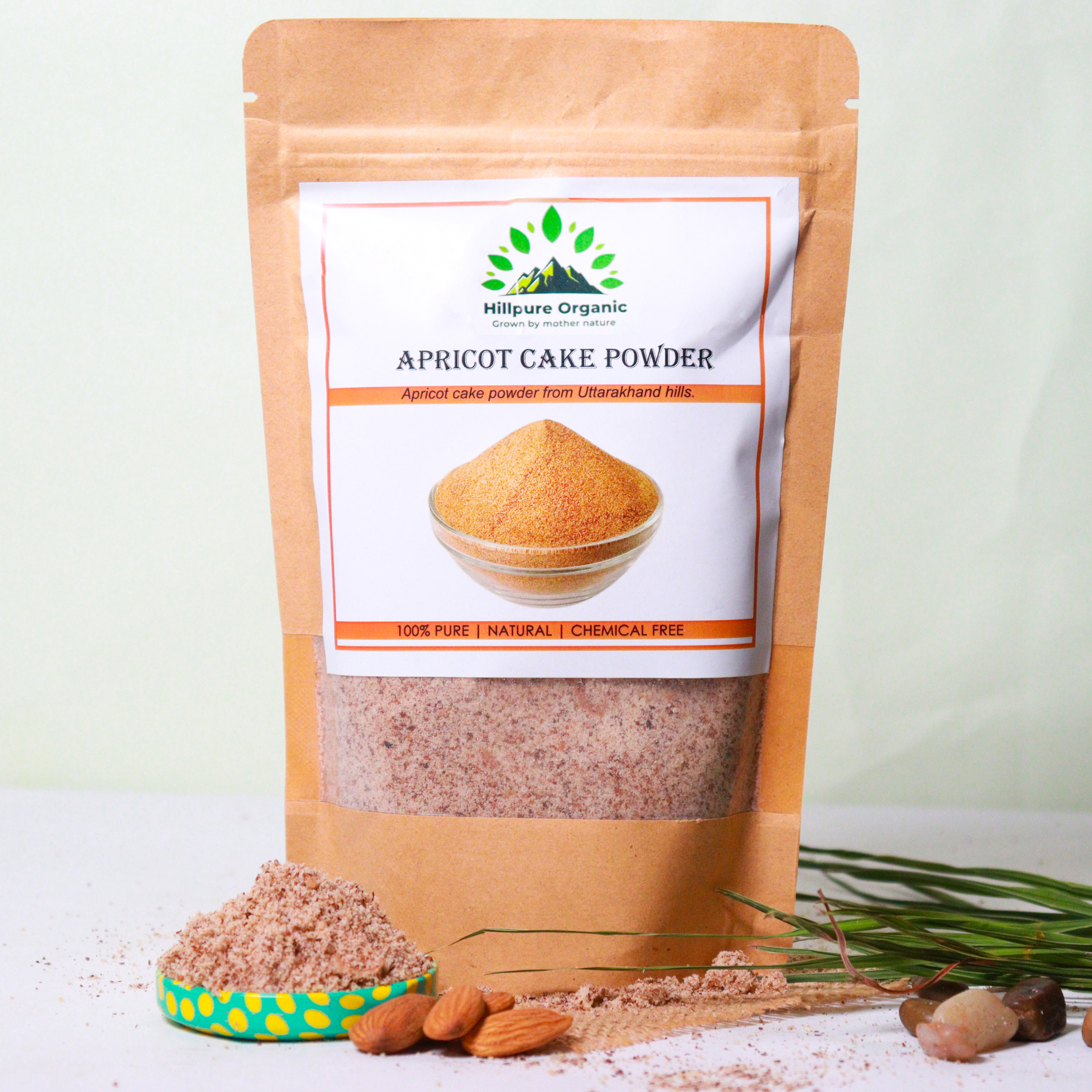 Hillpure Organic Apricot Kernel Cake Powder 250 gm, Khubani Khal, 100% Natural, For Beauty Produts,Face Scrub, Face Mask, Soap Making, Body Scrub etc
