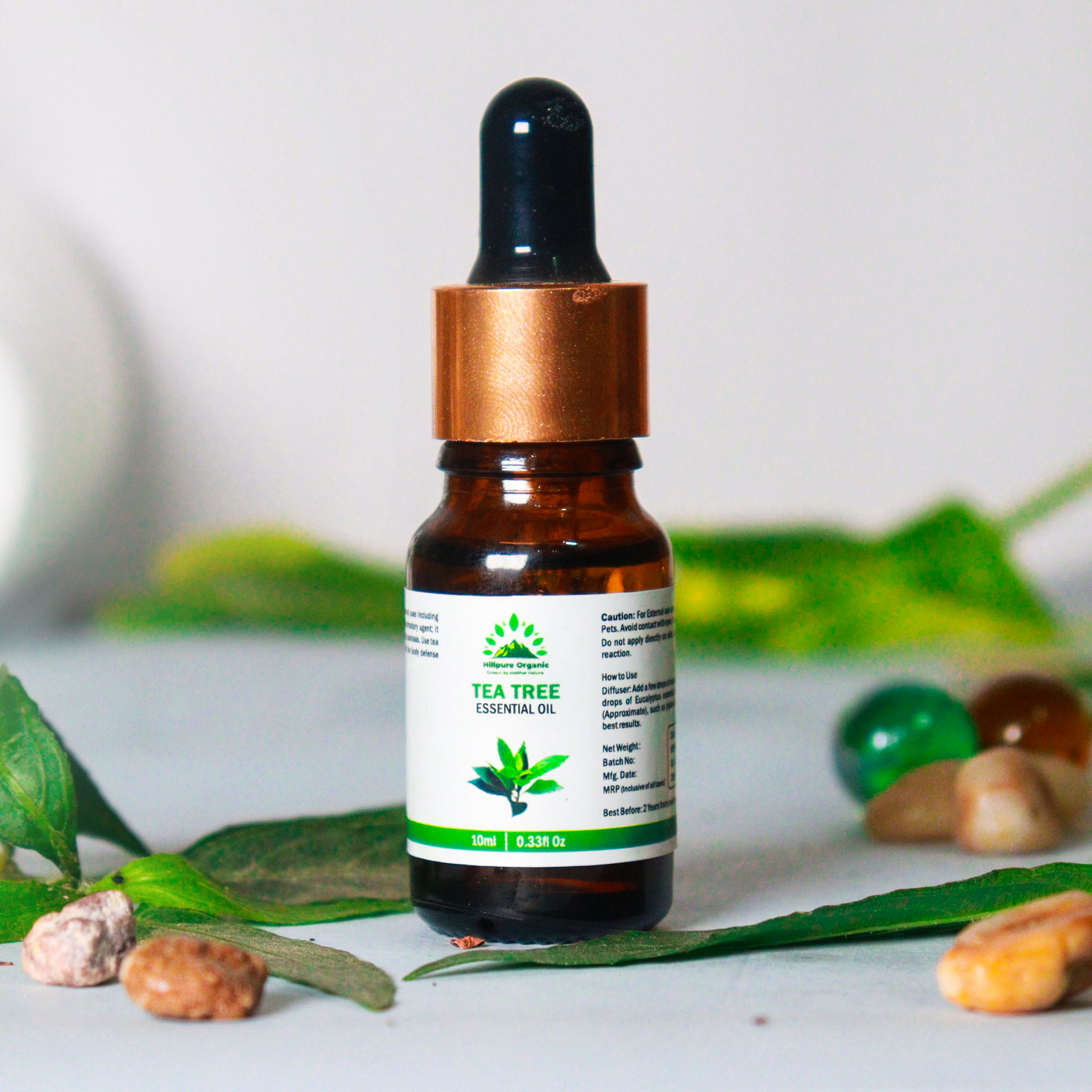 Hillpure Organic Tea Tree Essential Oil | 100% Pure & Natural | For Hair, Skin & Aromatherapy | 10 ml + 10 ml (Pack of 2) - Image 3