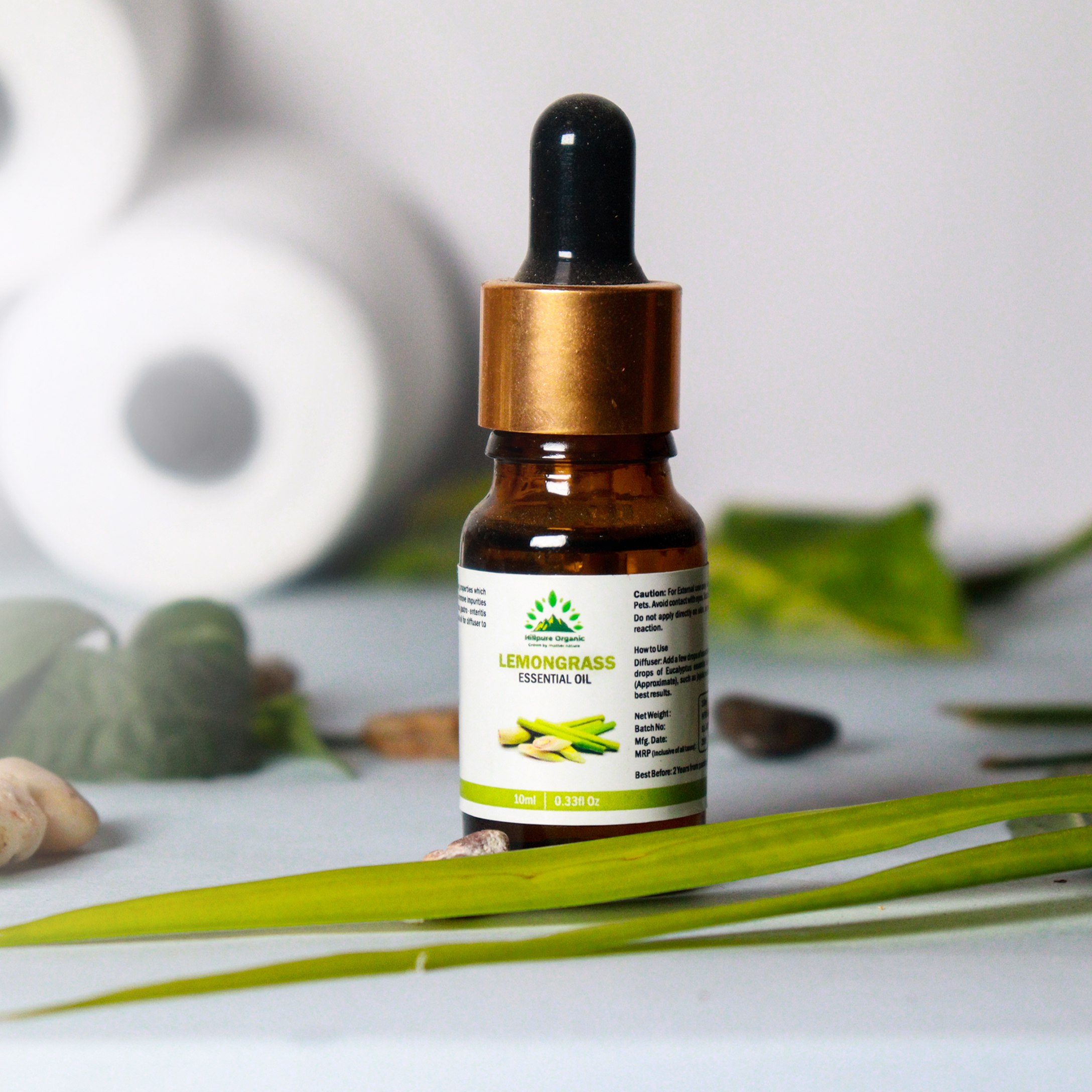 Hillpure Organic Lemon Grass Essential Oil | 100% Pure & Natural | For Hair, Skin & Aromatherapy | 10 ml + 10 ml (Pack of 2) - Image 3