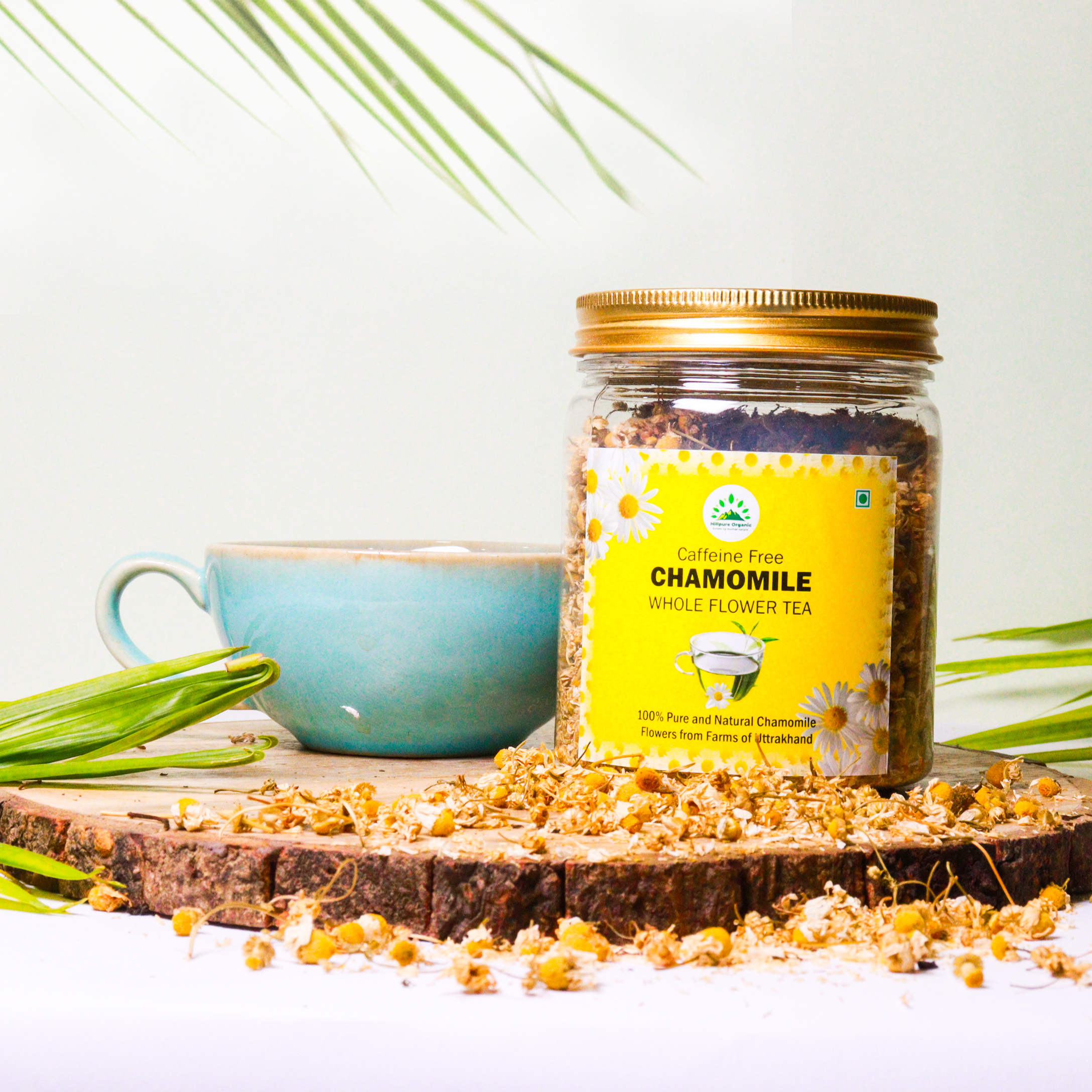 Hillpure Organic Chamomile Whole Flower Tea, Caffiene Free, Stress Relief, Soothing Tea, 100 % Pure & Authentic, From Uttarakhand Hills (50 gm) - Image 3