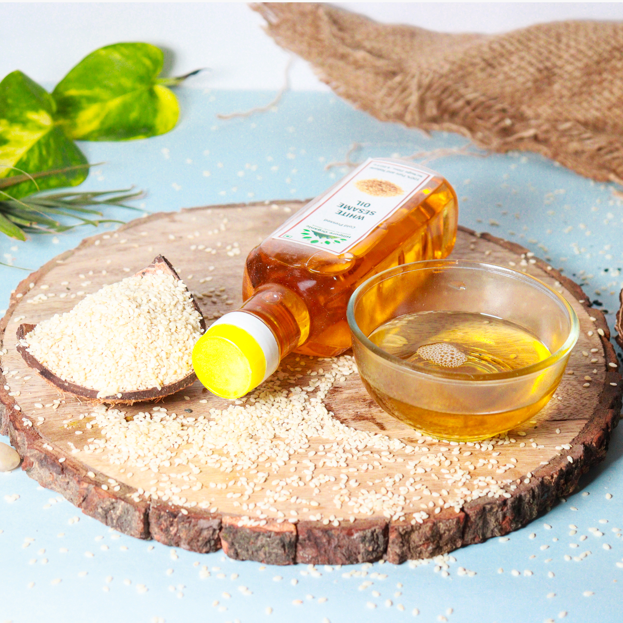 Hillpure Organic Cold Pressed White Sesame Oil 250 ml,100% Pure & Unrefined, Multipurpose Edible Oil, Daily Cooking Oil, Keto Friendly, Naturally Cholesterol Free, Rich in MUFA & Omega-6 PUFA, - Image 3