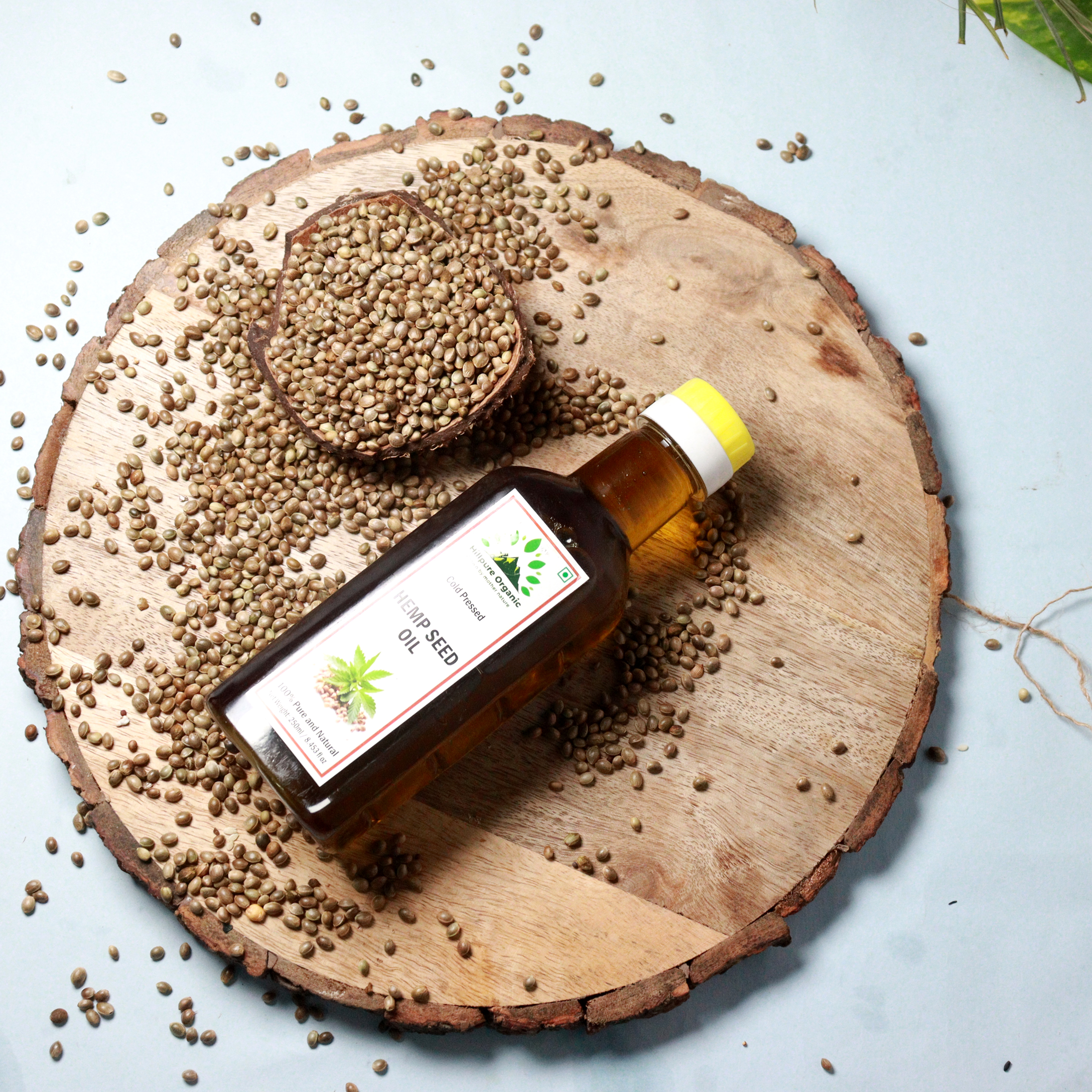 Hillpure Organic Cold Pressed Hemp Seeds Oil (250 ml) Food Grade | Multipurpose Oil | Anti-Inflammatory Benefits | Oil For Glowing Skin | Oil For Hair Fall | Oil for Beard Thickness - Image 4