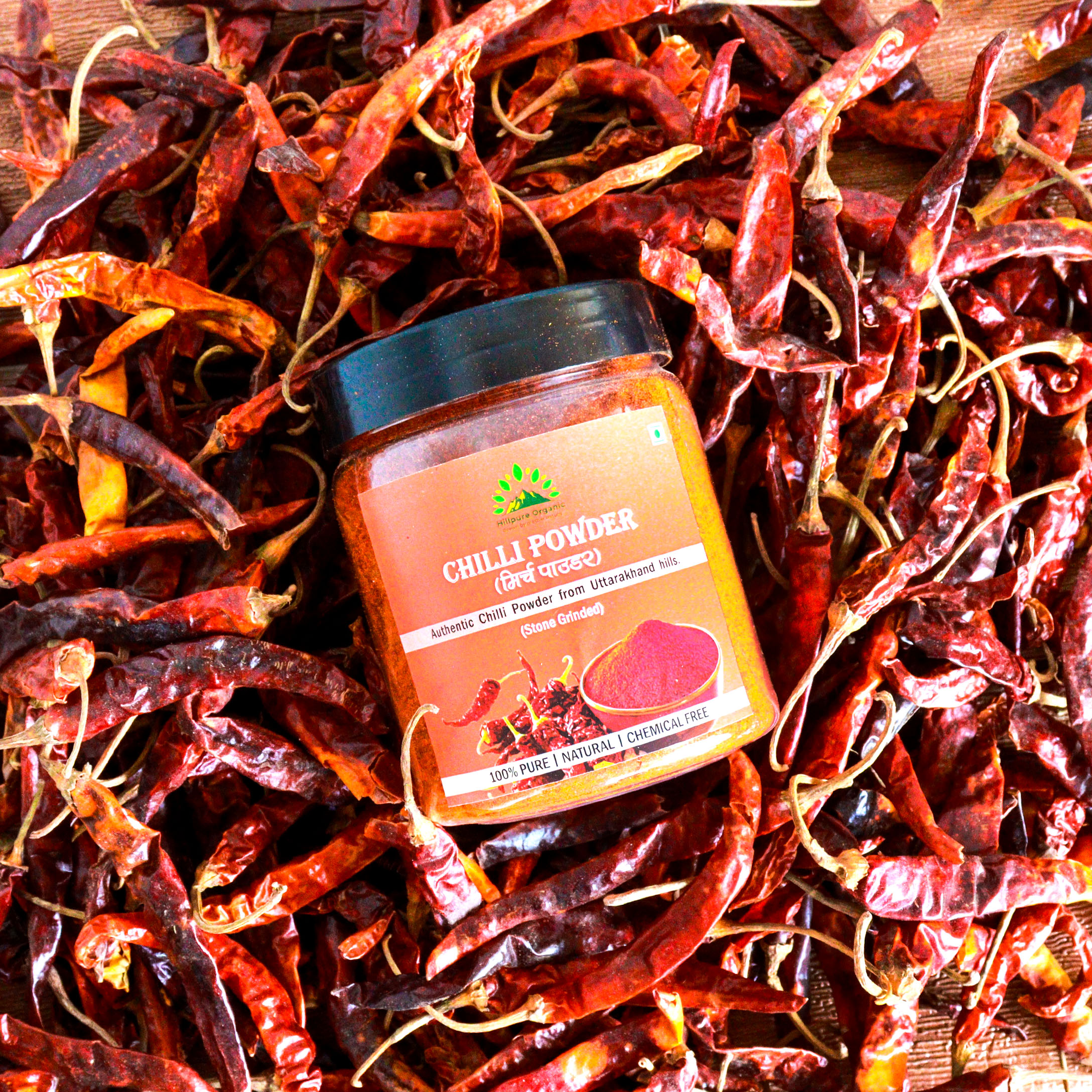 Hillpure Organic Chilli Powder | Authentic Chilli Powder from Uttarakhand Hills | Hand Ground | Preservative Free Perfectly Balanced Chilli Powder with No Added Flavors and Colors -200 GM - Image 4