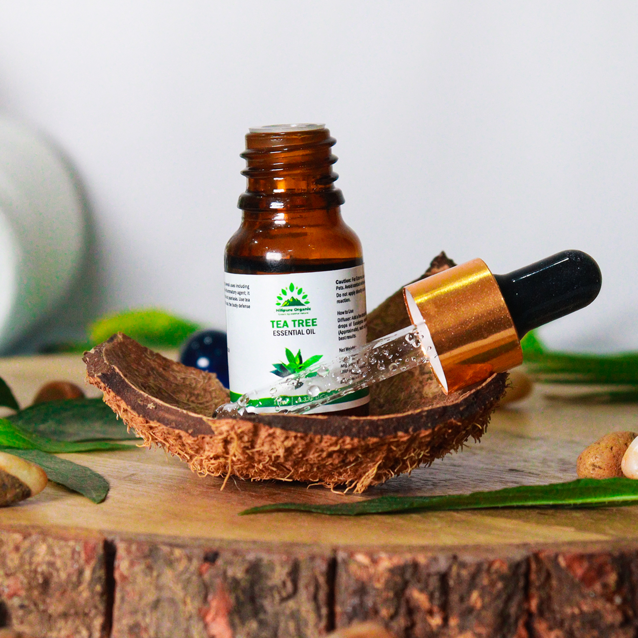 Hillpure Organic Tea Tree Essential Oil | 100% Pure & Natural | For Hair, Skin & Aromatherapy | 10 ml + 10 ml (Pack of 2) - Image 4