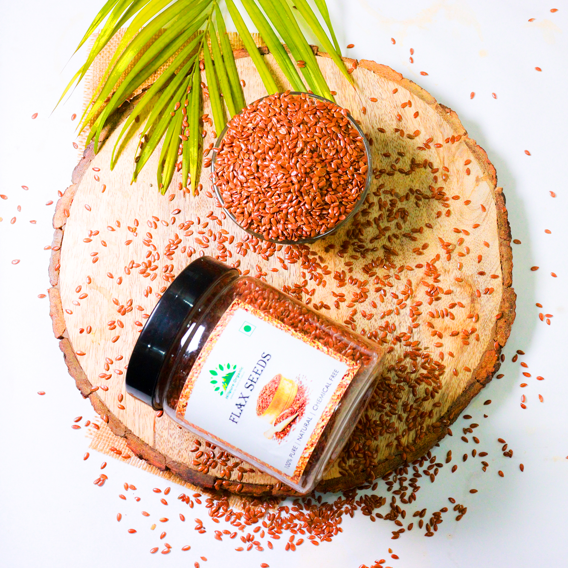 Hillpure Organic Flaxseeds, Alsi Seeds, Rich in Fibre and Omega-3, Raw Flaxseeds (300 gm) - Image 4