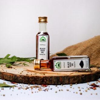 Hillpure Oganic Premium Cold Pressed Black Seed Oil,Kalonji Oil, 100% Pure & Natural for Face, Hair, Body (65 + 65 ml Glass Bottle), Pack of 2