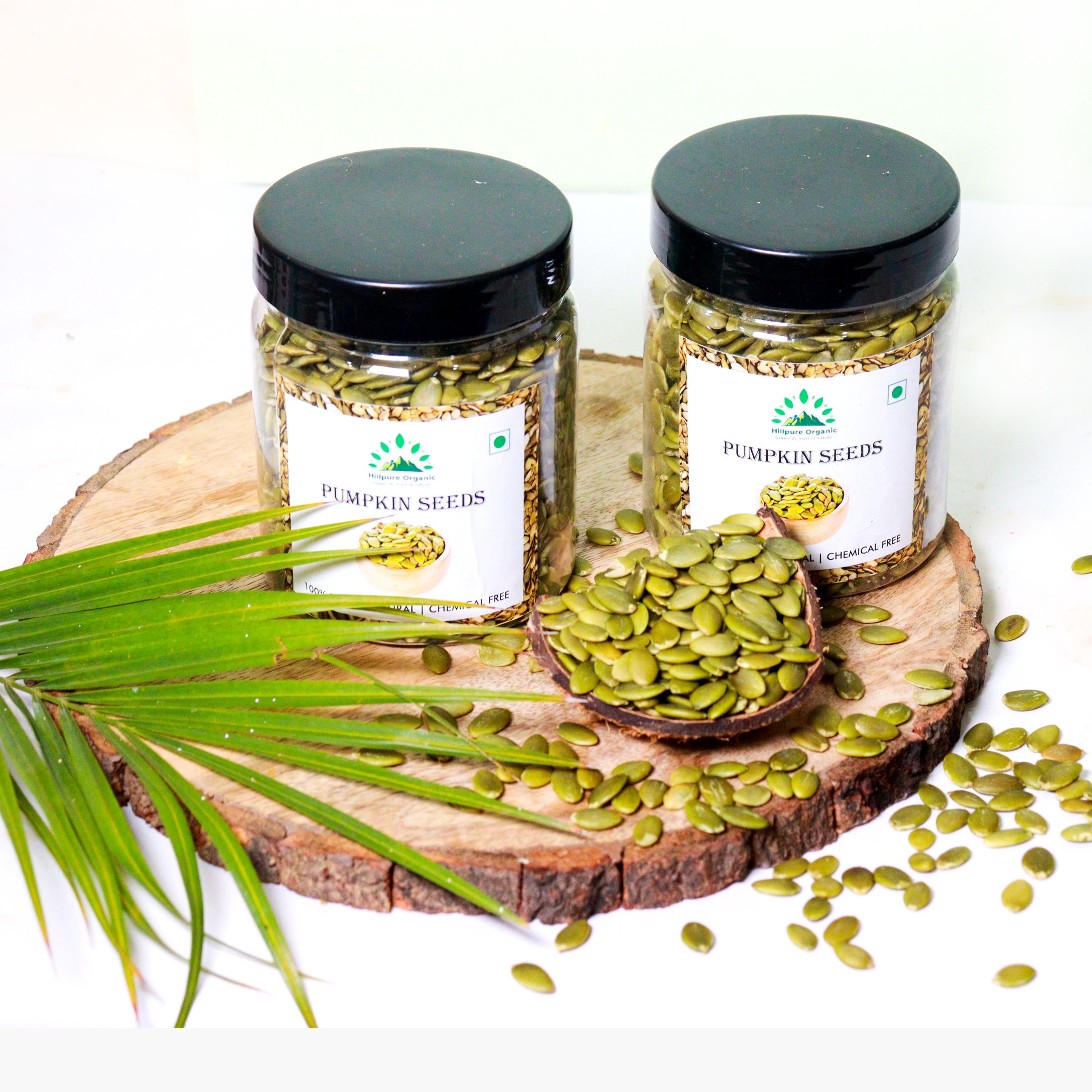 Hillpure Organic Pumpkin Seeds, Raw Pumpkin Seed, Authentic and Natural for Healthy Diet, High Fiber, Protein Rich Superfood (300 + 300 gm), Pack of 2