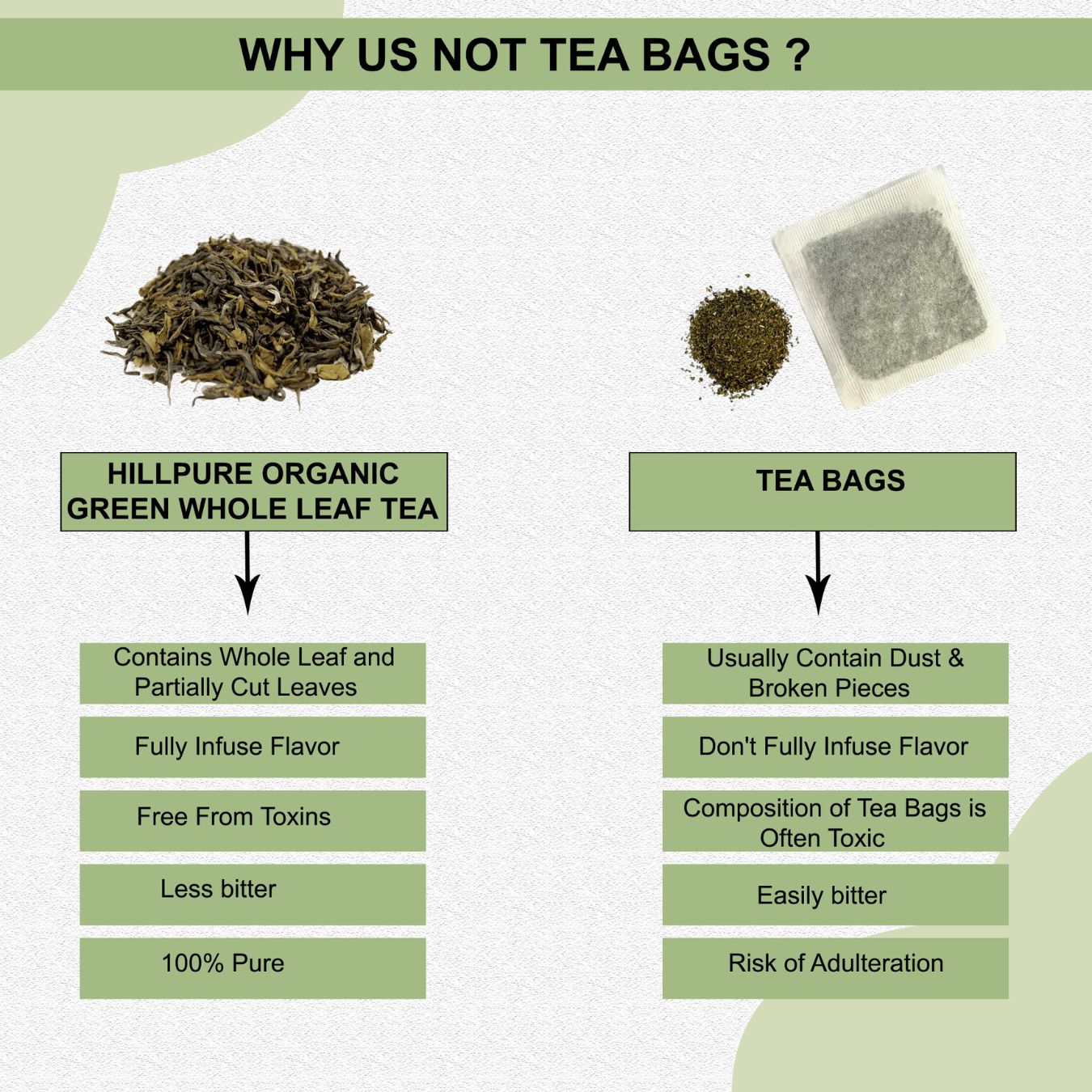 Hillpure Organic Premium Green Whole Leaf Tea, 100% Pure & Authentic, From Uttarakhand Hills (150 + 150 gm), Pack of 2 - Image 7