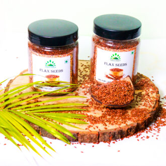 Hillpure Organic Flaxseeds, Alsi Seeds, Rich in Fibre and Omega-3, Raw Flaxseeds (300 + 300 gm), Pack of 2