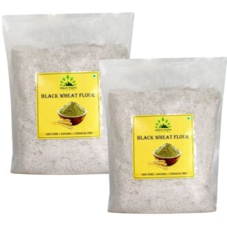 Hillpure Organic Black Wheat Flour, Kala Gehu ka Atta, Naturaly Grown, Low Gluten, Rich in Micro-nutrients (1 +1 Kg), Pack of 2